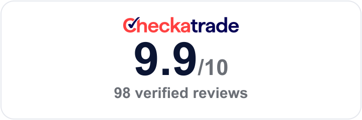 Rated 9.9 out of 10 from 98 verified Checkatrade reviews