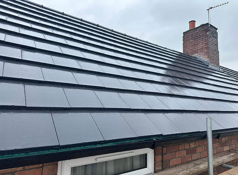 Modern slate roof
